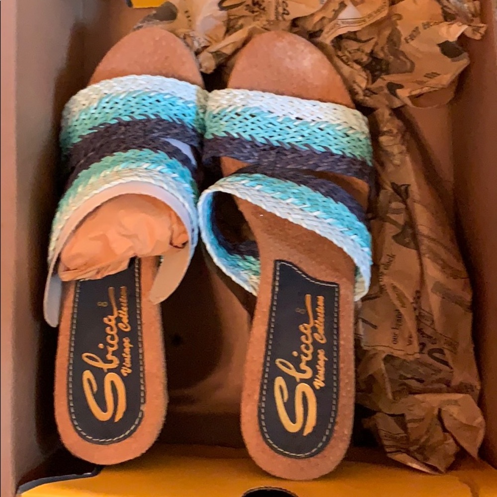 High-heeled sandals